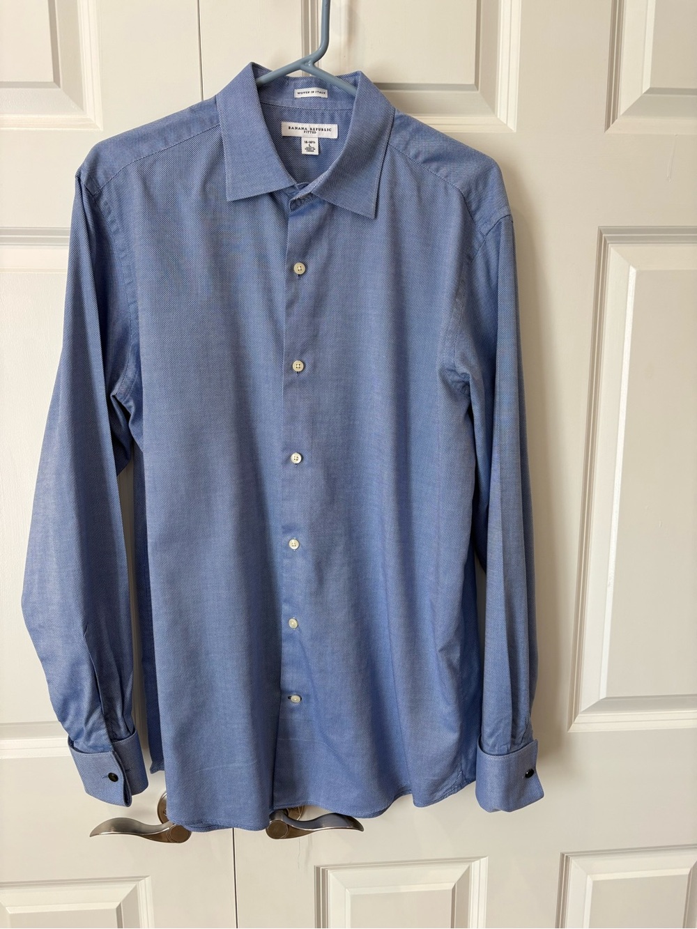 Banana Republic Fitted Men's Blue Dress Shirt